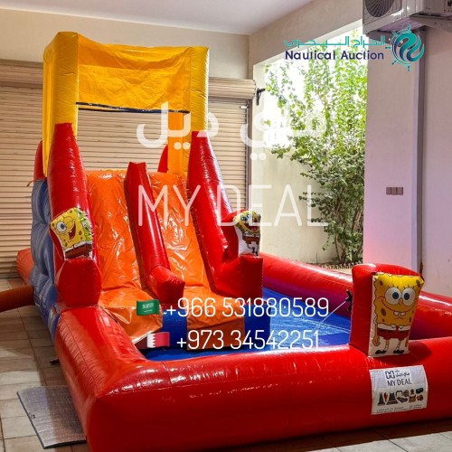 تأجير نطيطات وملاعب صابونية وزحاليق هوائية